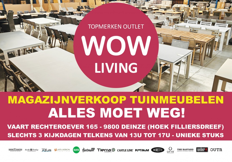 Magazijnverkoop premium tuinmeubelen en loungesets WOW Living - 2