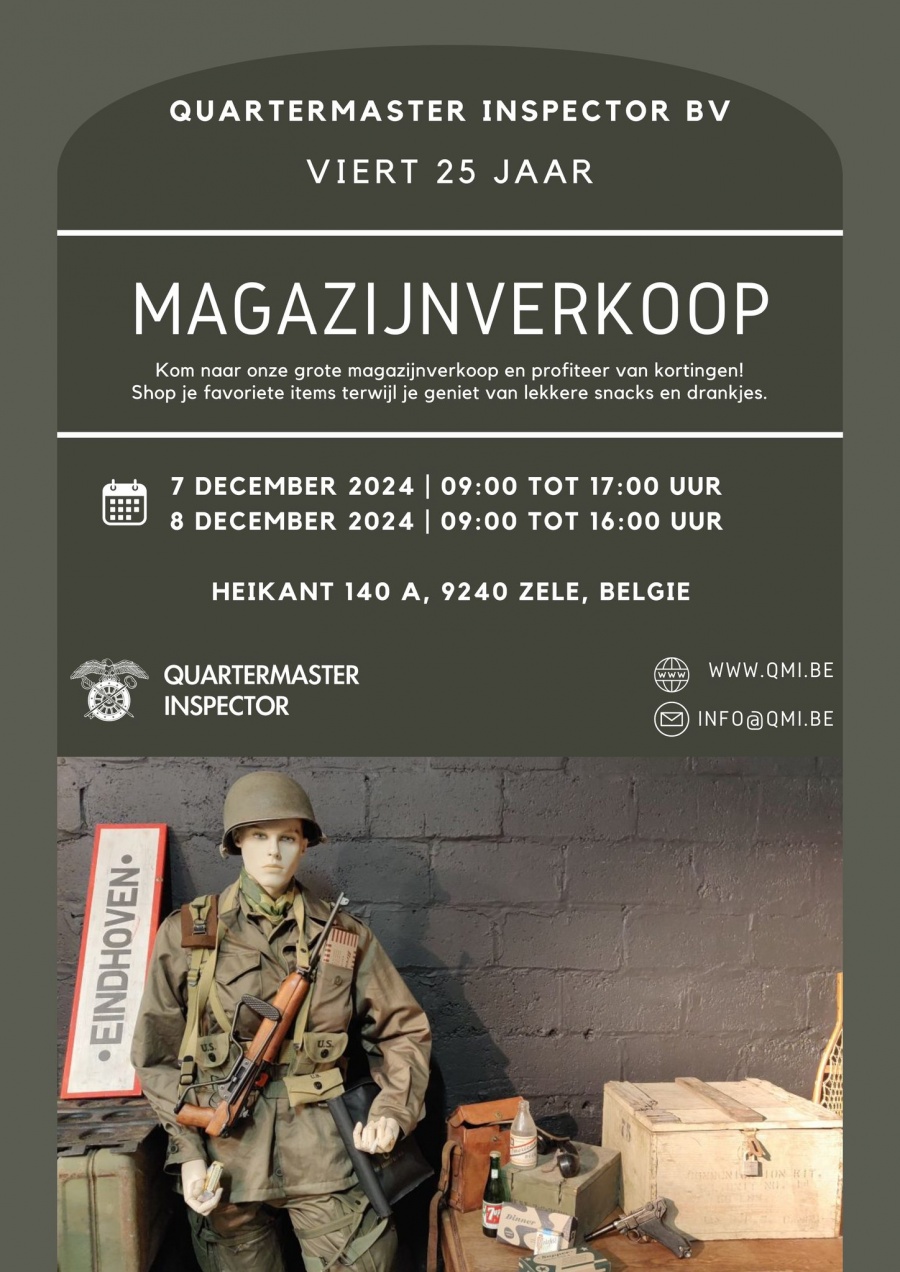 Quartermaster Inspector magazijnverkoop