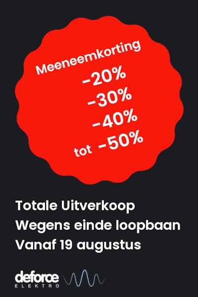 Deforce Elektro totale uitverkoop