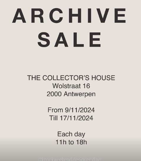 Maison Tricot archive sale