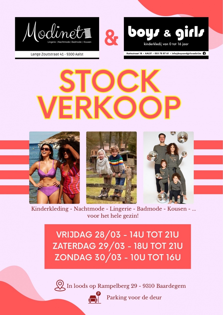 Modinet / boys & girls stockverkoop