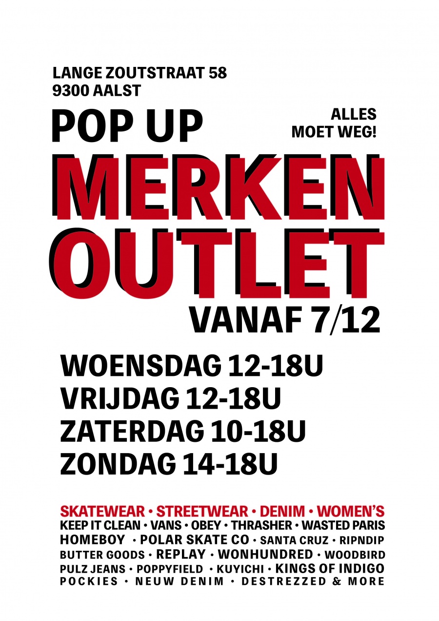 Merken Outlet - skate, fashion, street wear, denim