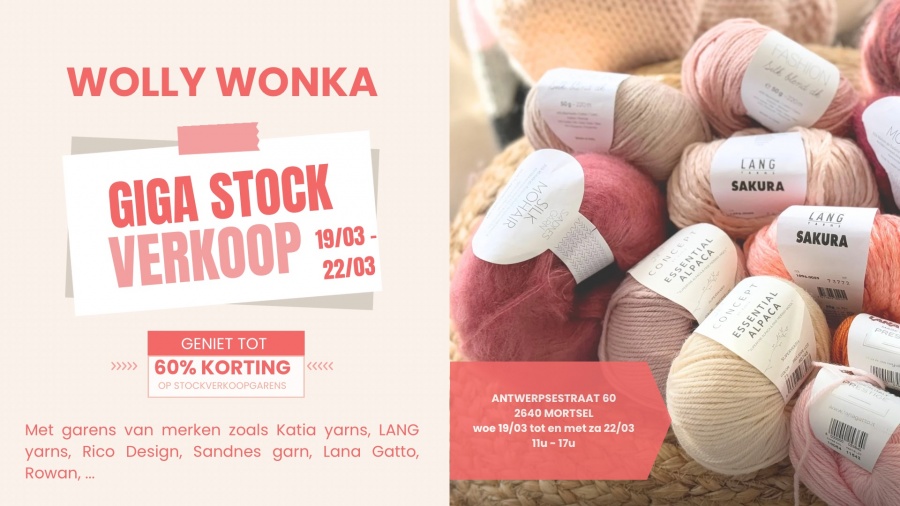 Wolly Wonka stockverkoop