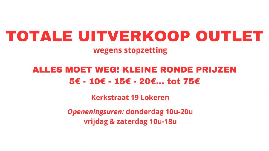 Totale uitverkoop Katwalk Lokeren