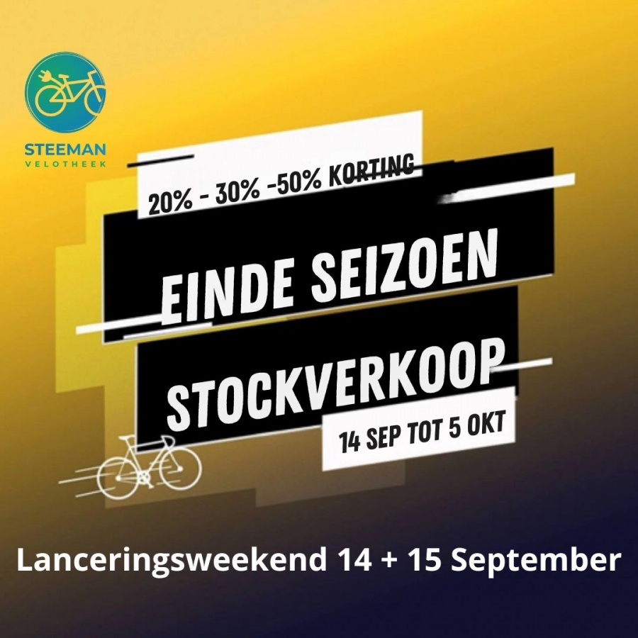 Velotheek Steeman stockverkoop