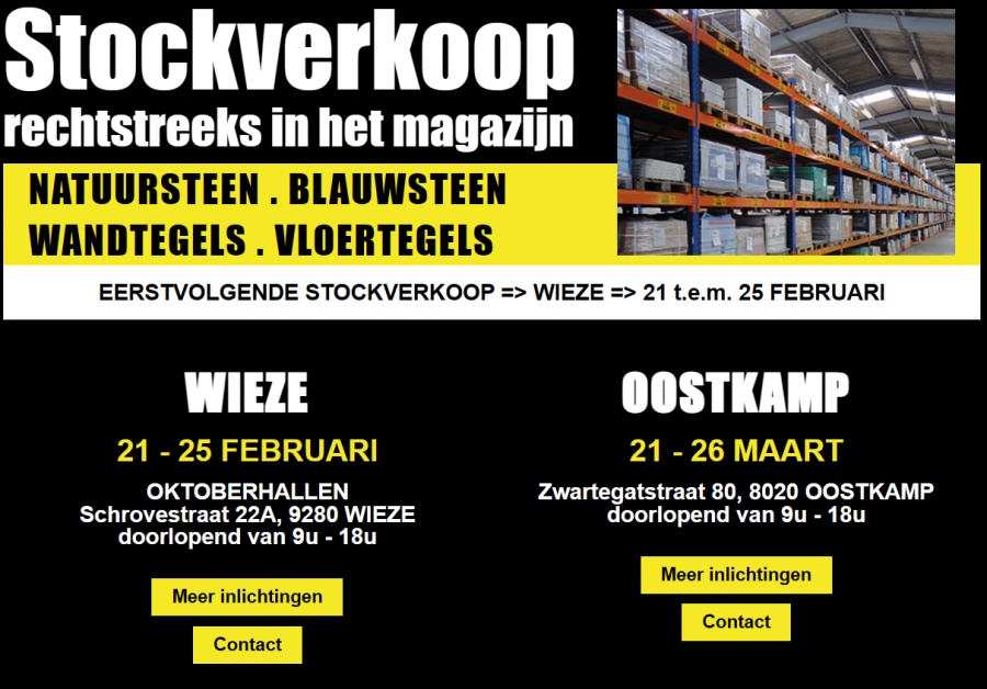 Stockverkoop Tegels