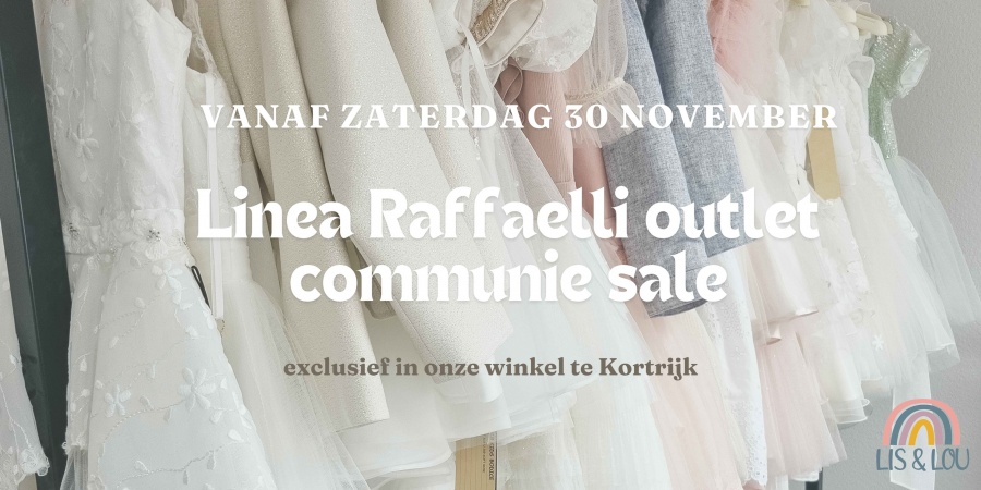 Linea Raffaelli communie outlet sale @ Lis & Lou Betaalbare Kinderkleding