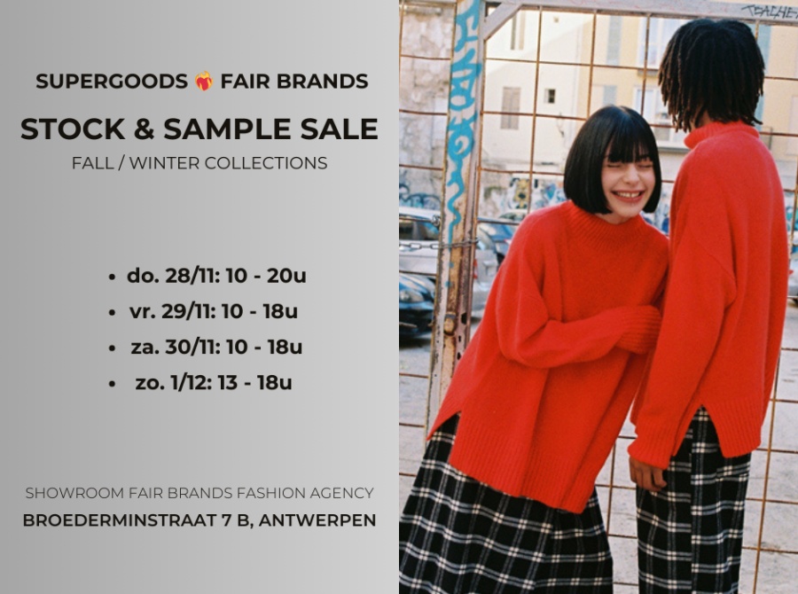 Supergoods + Fair Brands big stock & sample sale