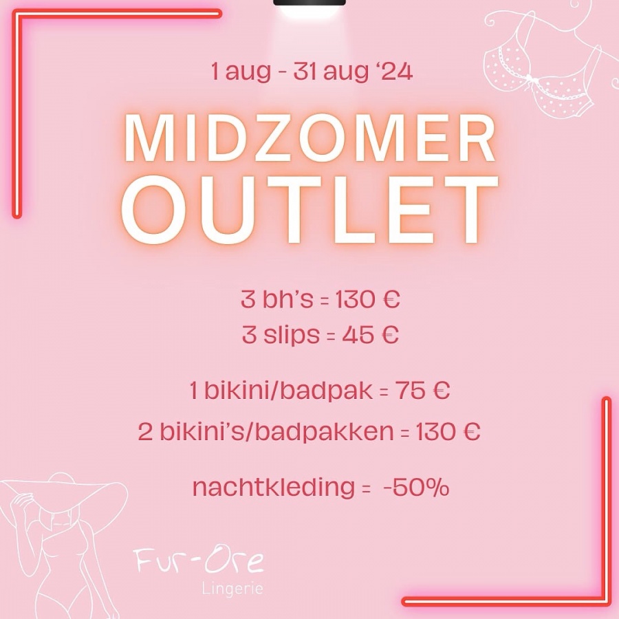 Fur ore - lingerie midzomer outlet