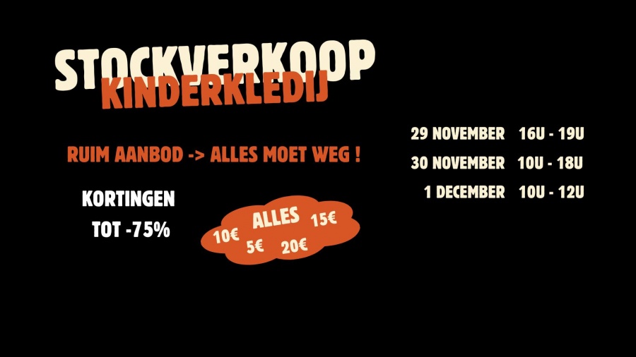 Stockverkoop kinderkledij Odiel en Odette