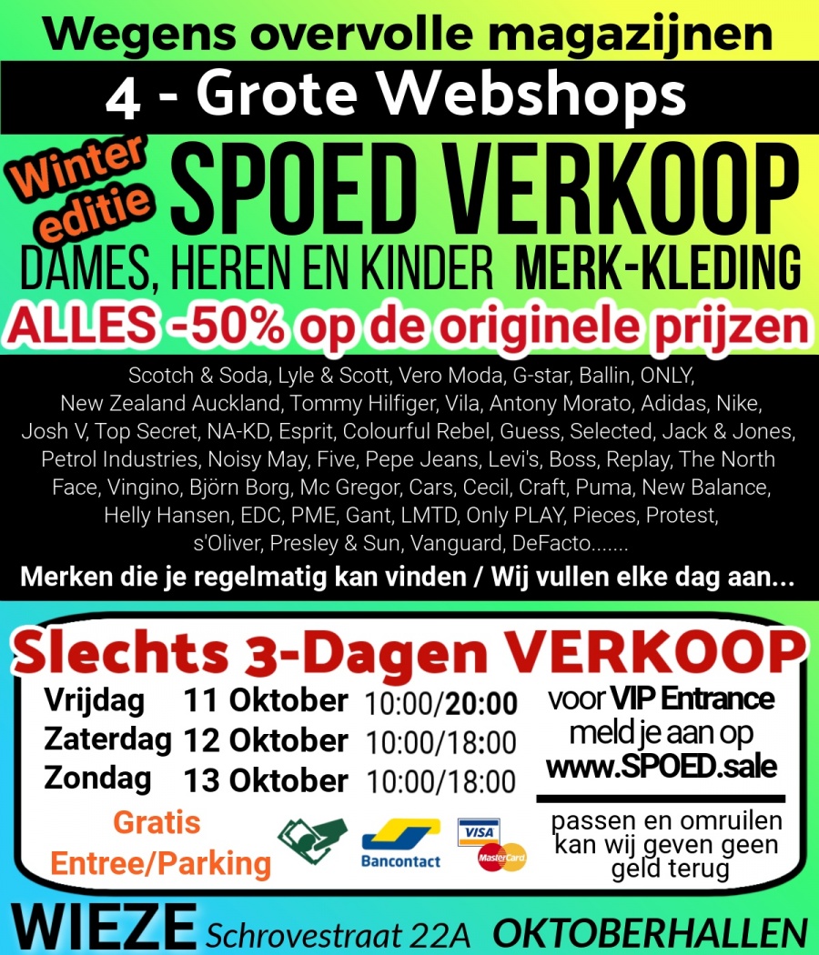 SPOED VERKOOP Merk-Kleding WIEZE