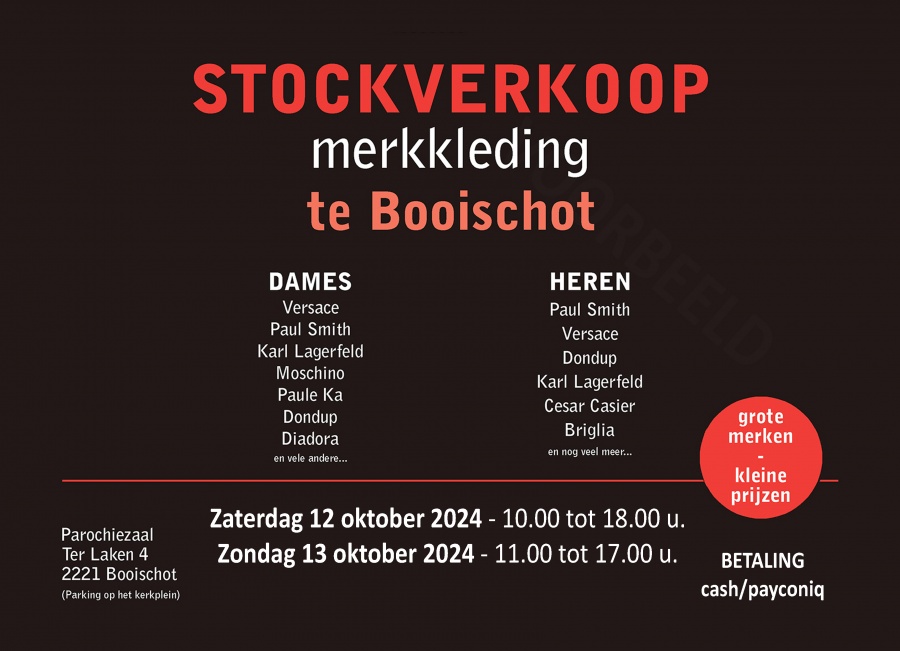 Stockverkoop merkkleding Booischot