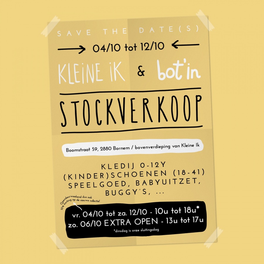 Kleine ik & Bot'in stocksale