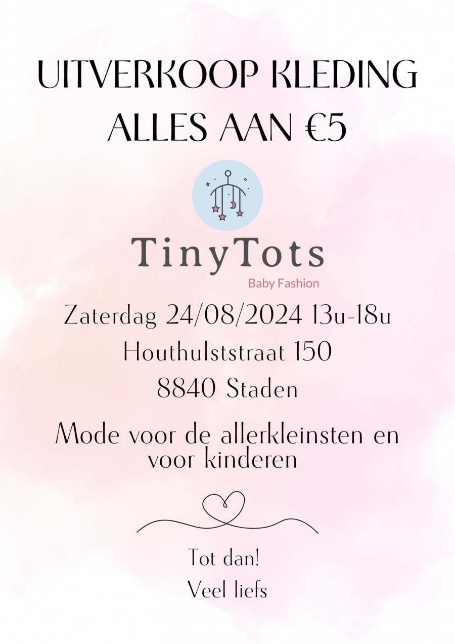 Tinytots baby- en kinderkleding uitverkoop