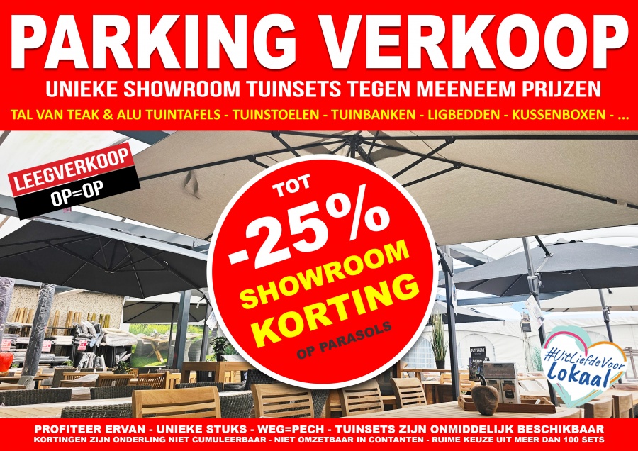 Parking verkoop premium showroomodellen tuinmeubelen - 2