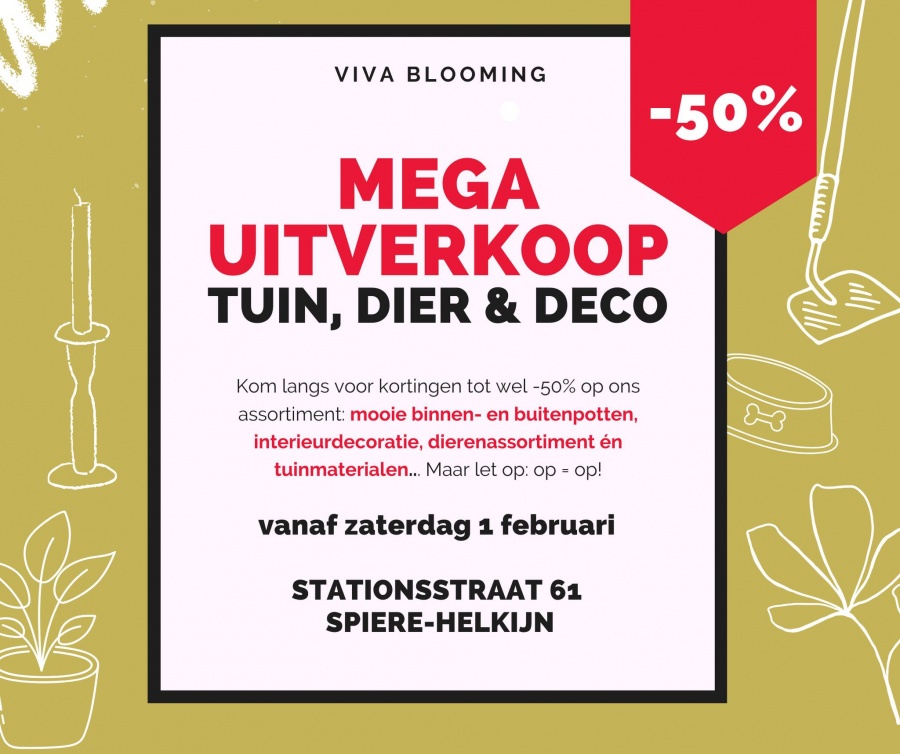 Viva Blooming mega uitverkoop