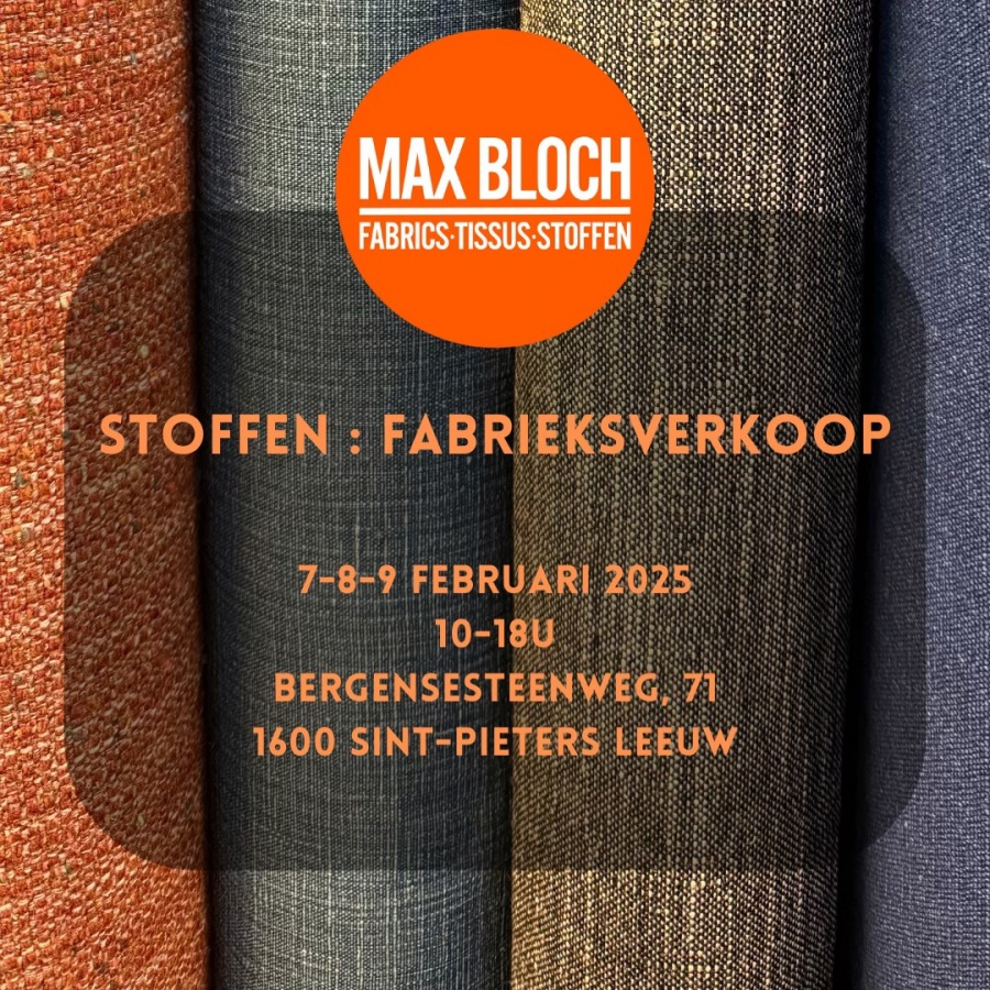 Max Bloch stoffen fabrieksverkoop