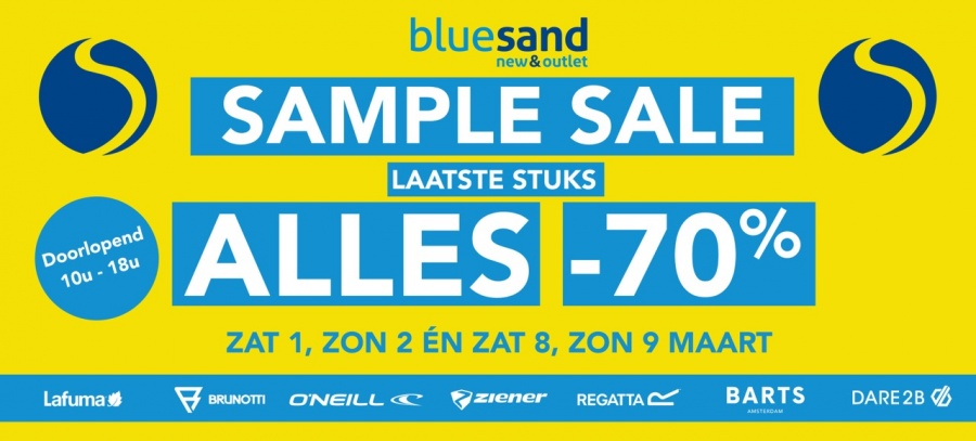 Bluesand sample sale en laatste stuks