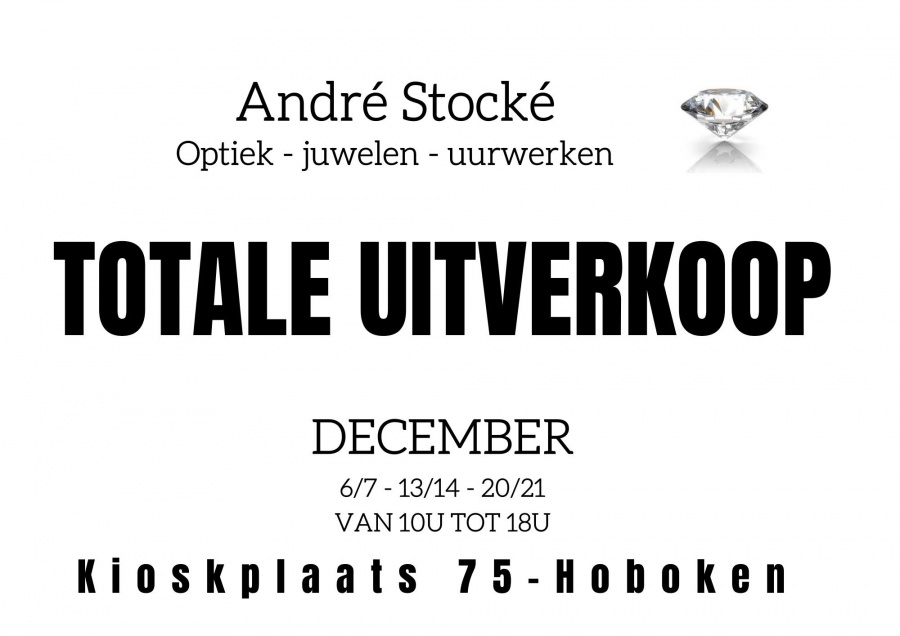 Totale uitverkoop André Stocké