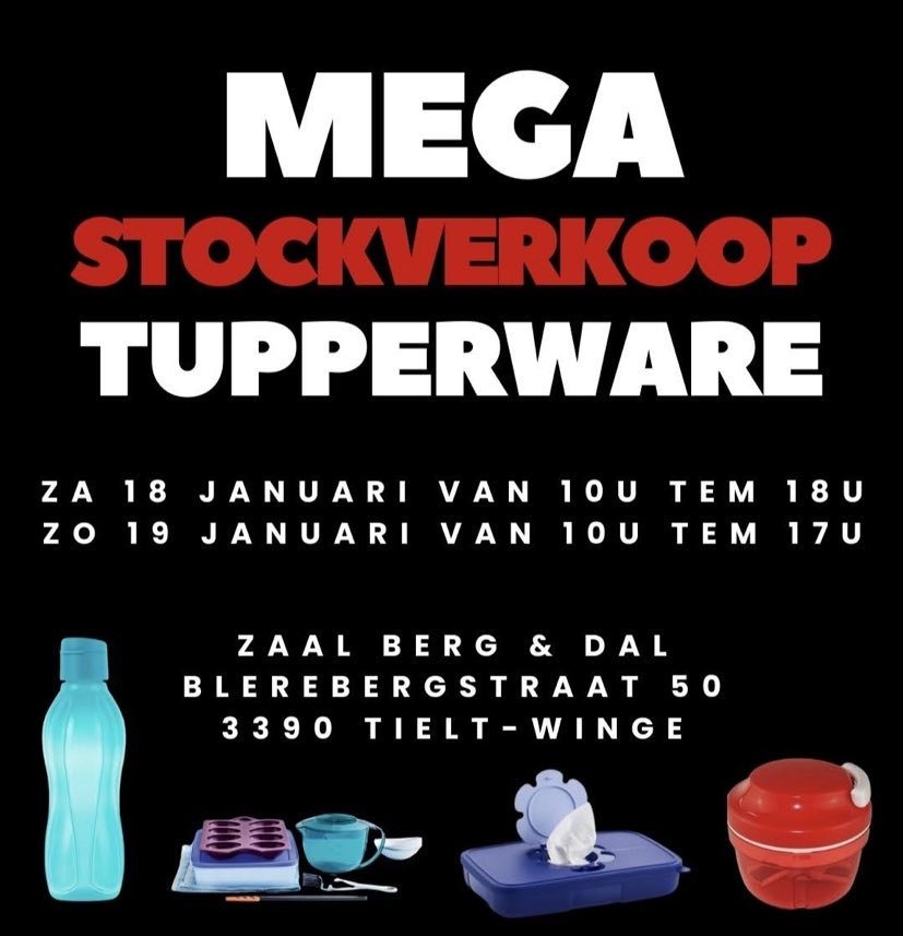 Tupperware stockverkoop