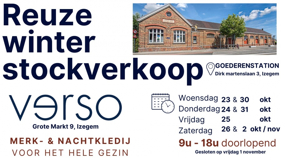 Verso stockverkoop merk- en nachtkledij