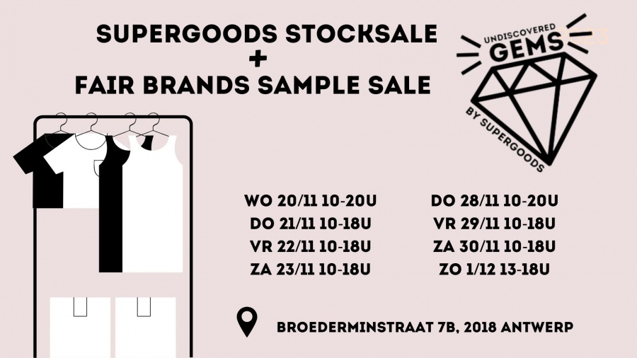 Supergoods + Fair Brands big stock & sample sale - 2