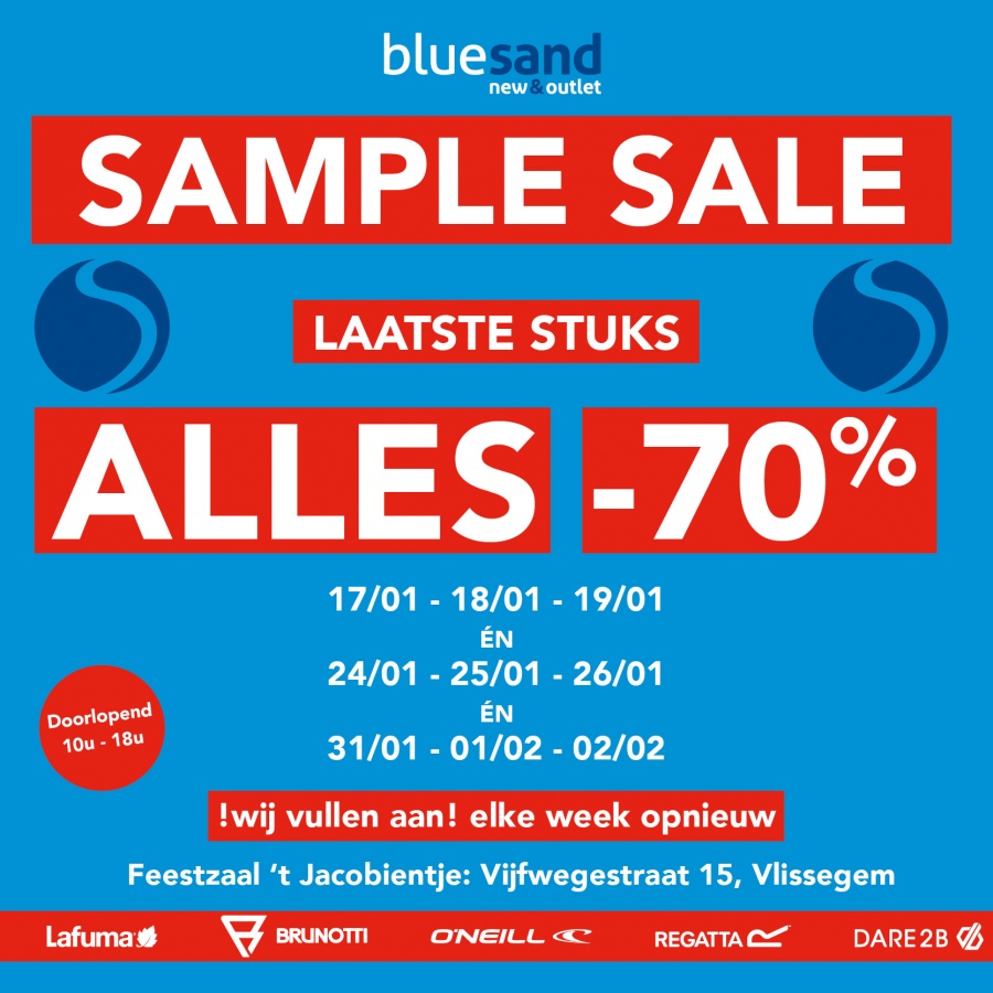 Bluesand sample sale