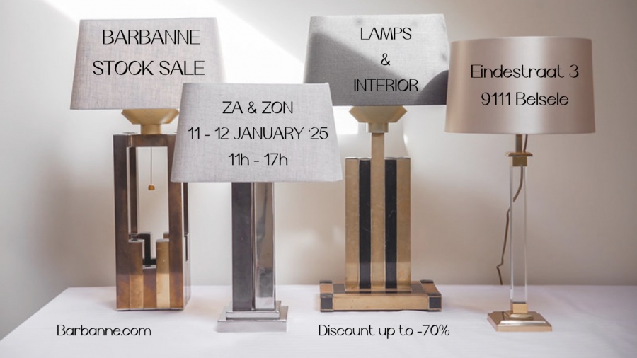 Barbanne Lamps & interieur items stocksale