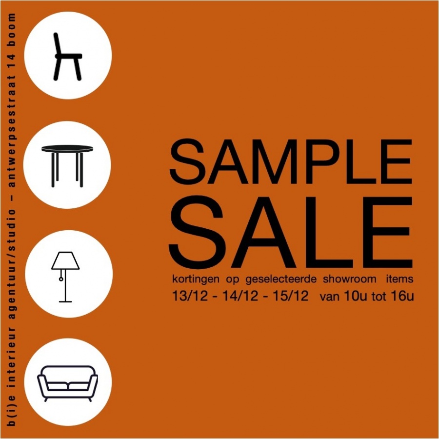 Sample sale bie interieur studio