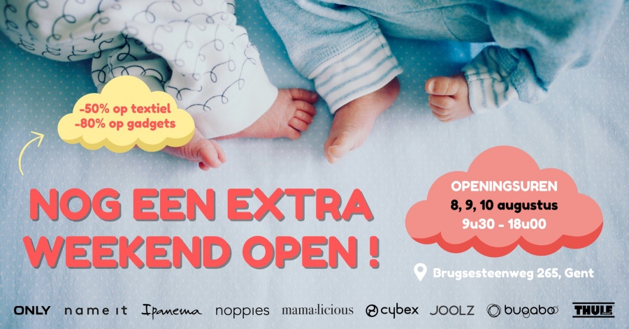 Baby Outlet Gent Extra weekend open