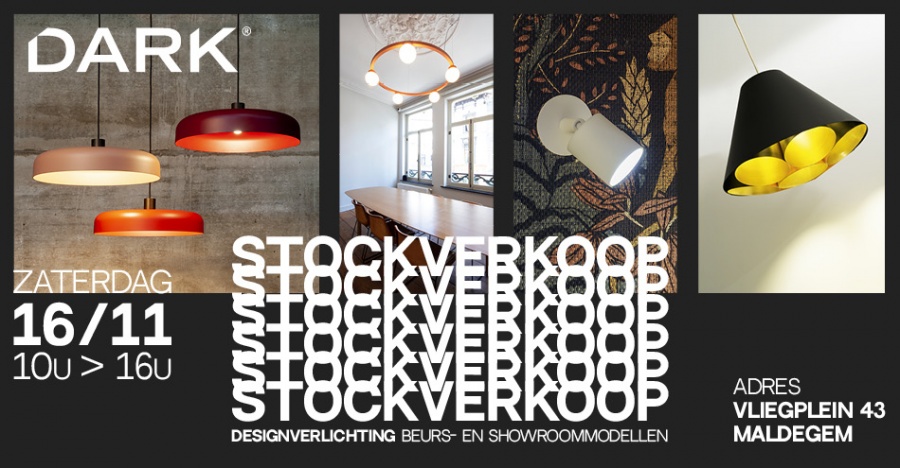 Stockverkoop designverlichting DARK