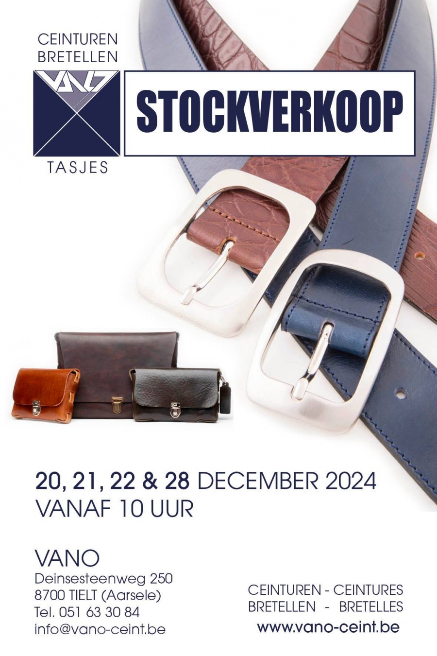 Vano Lederwaren stockverkoop