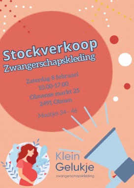 Stockverkoop zwangerschapskleding Klein Gelukje