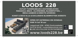 Outlet stock verkoop & nieuwe tuinmeubelen, decoratie, bloembakken, olijfbomen, druivelaars, vijgenbomen extra korting op toonzaalmodellen