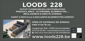 Outlet stock verkoop & nieuwe tuinmeubelen, decoratie, bloembakken, olijfbomen, druivelaars, vijgenbomen extra korting op toonzaalmodellen