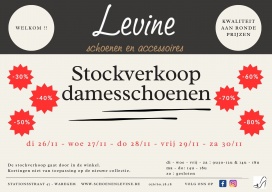 Stockverkoop Schoenen Levine