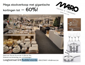 Maro kitchen & tableware mega stockverkoop