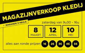 Magazijnverkoop kledij De Kringloopwinkel