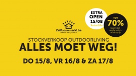 Stockverkoop Outdoor living + decoratie Zelfbouwmarkt Ninove