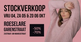 Stockverkoop merkkledij te Roeselare