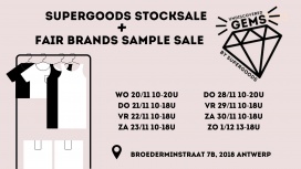 Supergoods + Fair Brands  stock & sample sale