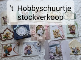 't Hobbyschuurtje stockverkoop