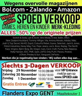 SPOED SALE Merk Kleding Flanders Expo GENT Bol Zalado Amazon