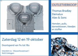 Outletverkoop Thomas Bradley, Demalux en Alex&Sons